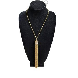 Lydell NYC Women's Gold & White Rhinestone Necklace